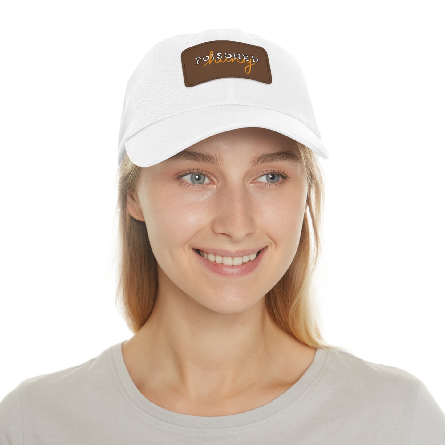 Brand logo Dad Hat with Leather Patch