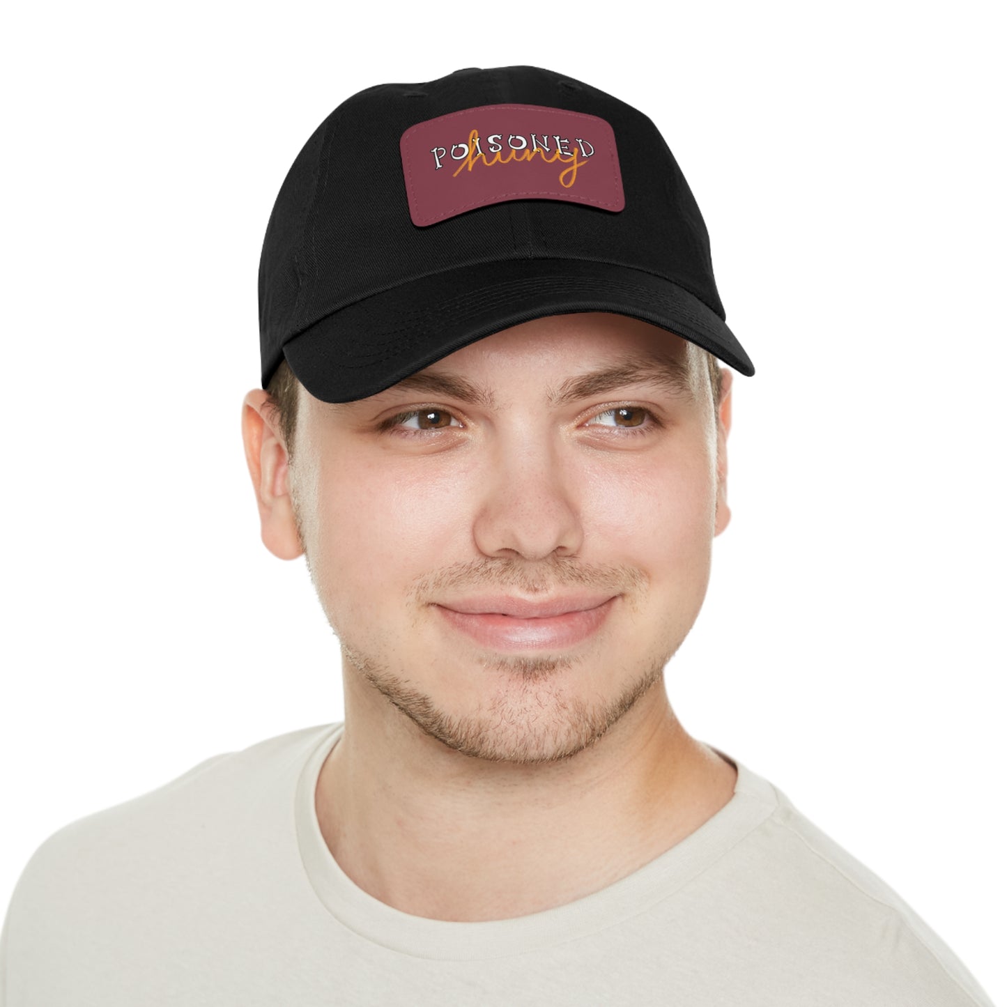 Brand logo Dad Hat with Leather Patch