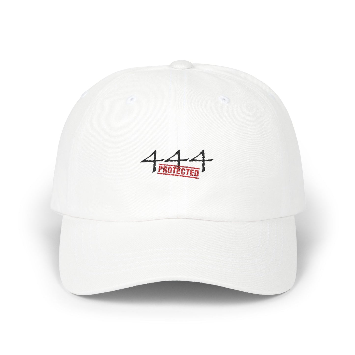 Classic Dad Cap - 444 Protected White Cap for Casual Style