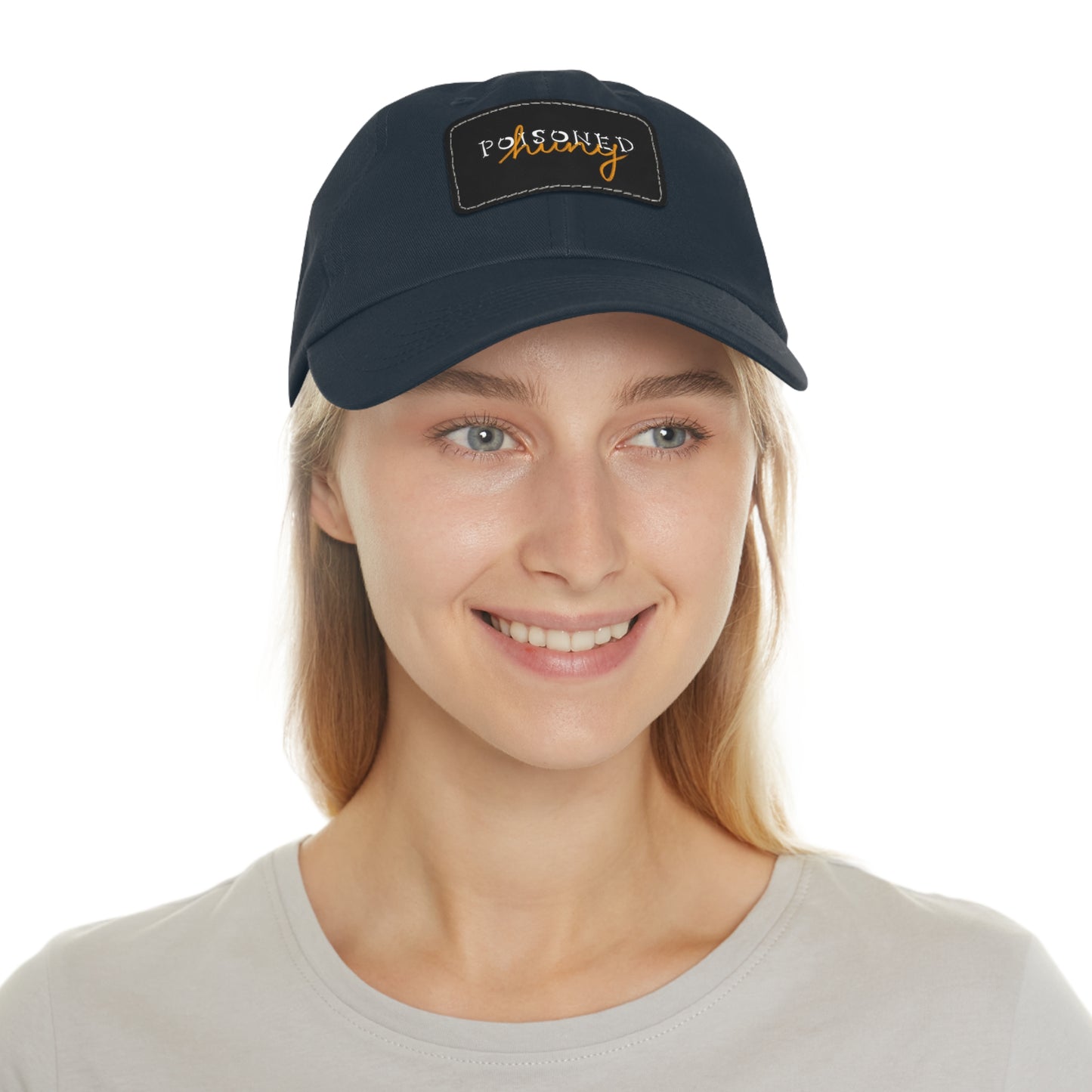 Brand logo Dad Hat with Leather Patch