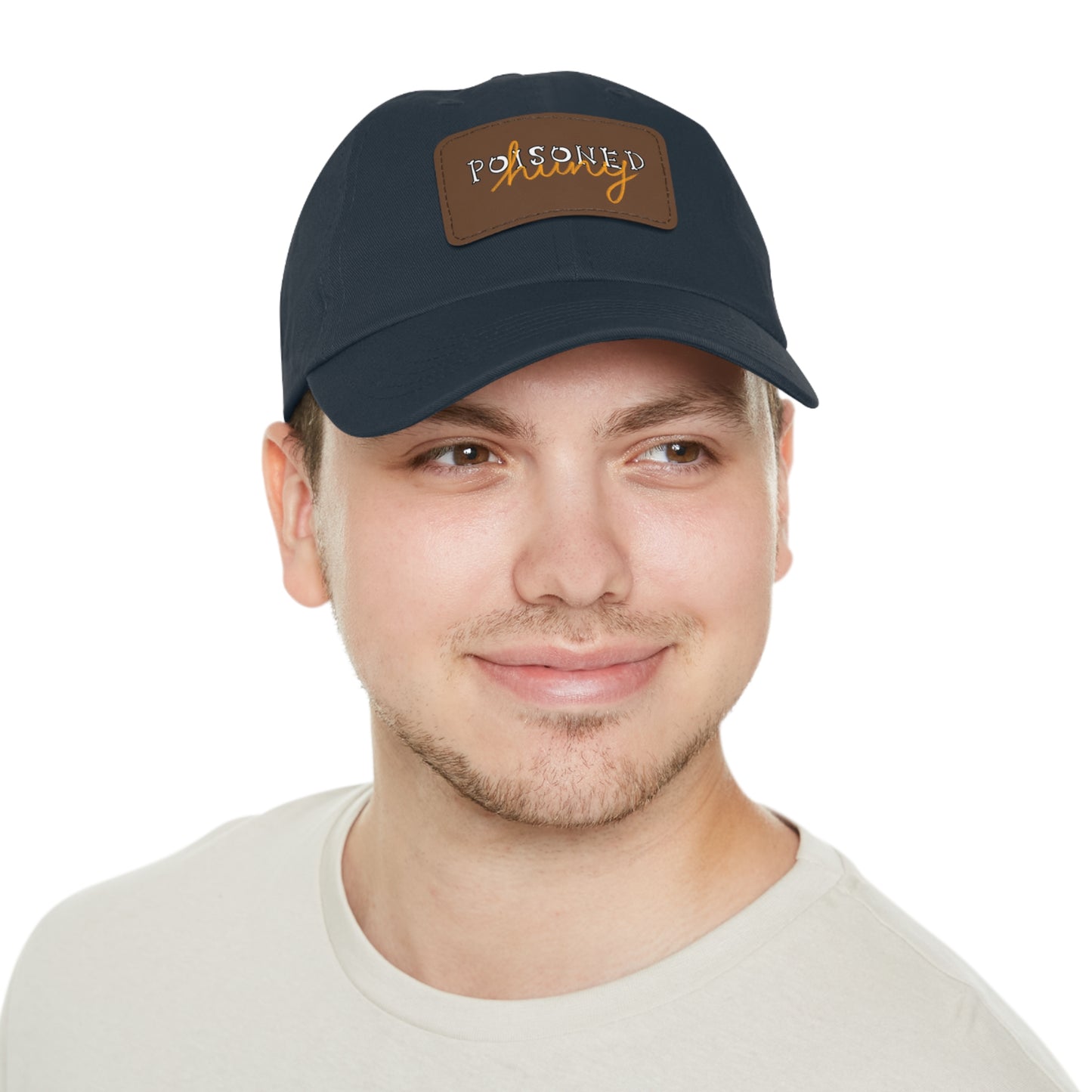 Brand logo Dad Hat with Leather Patch
