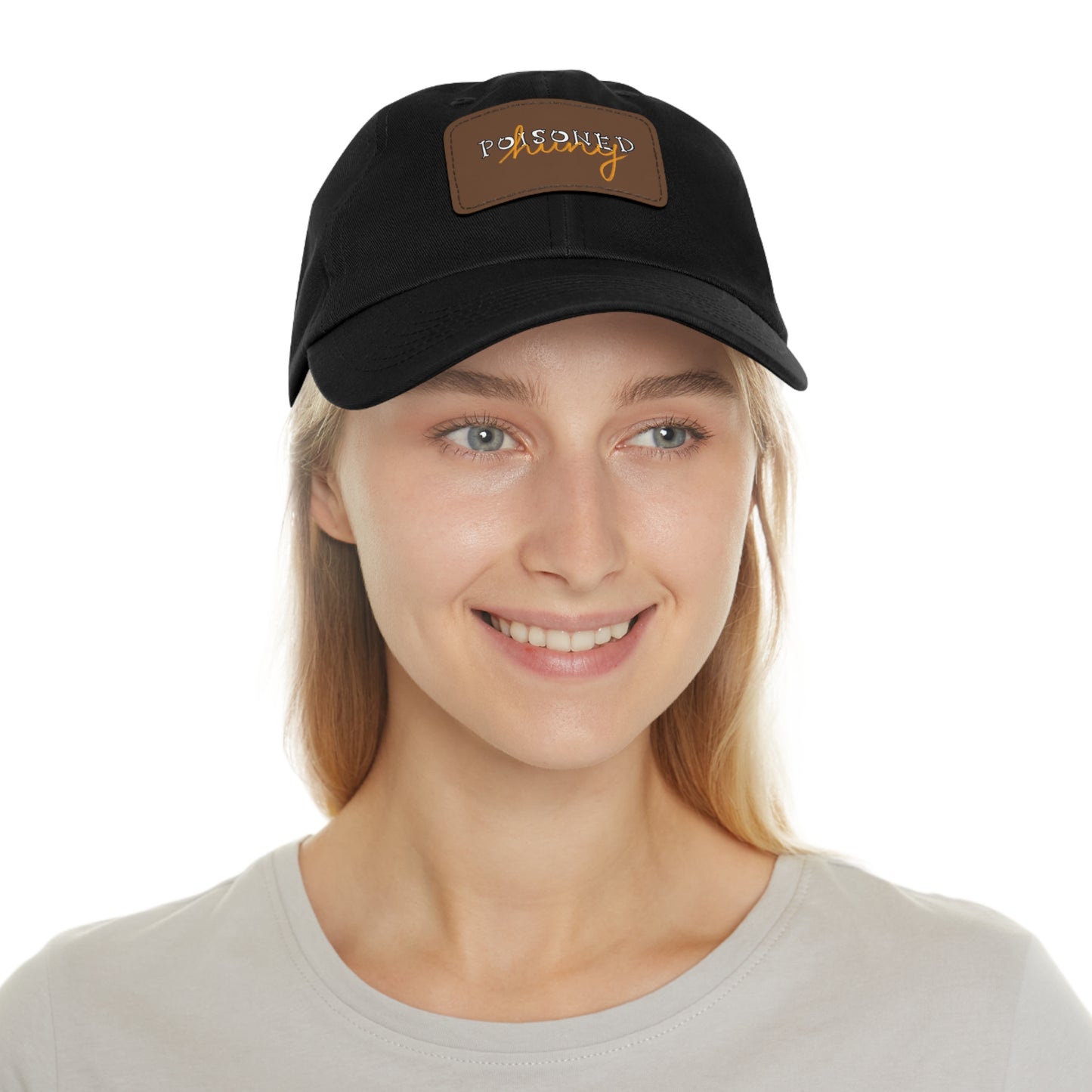 Brand logo Dad Hat with Leather Patch