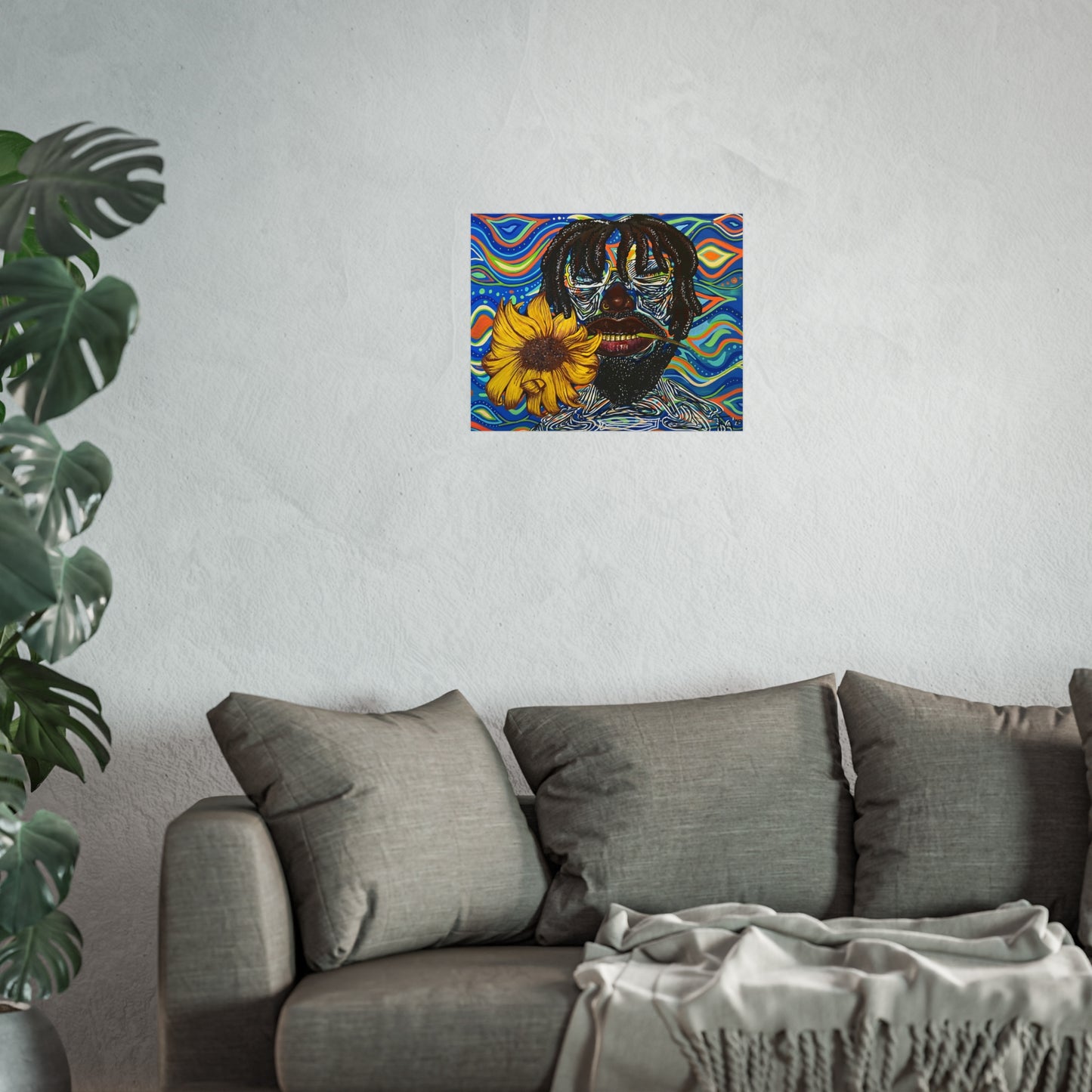 ‘Black boy bloom” Poster print