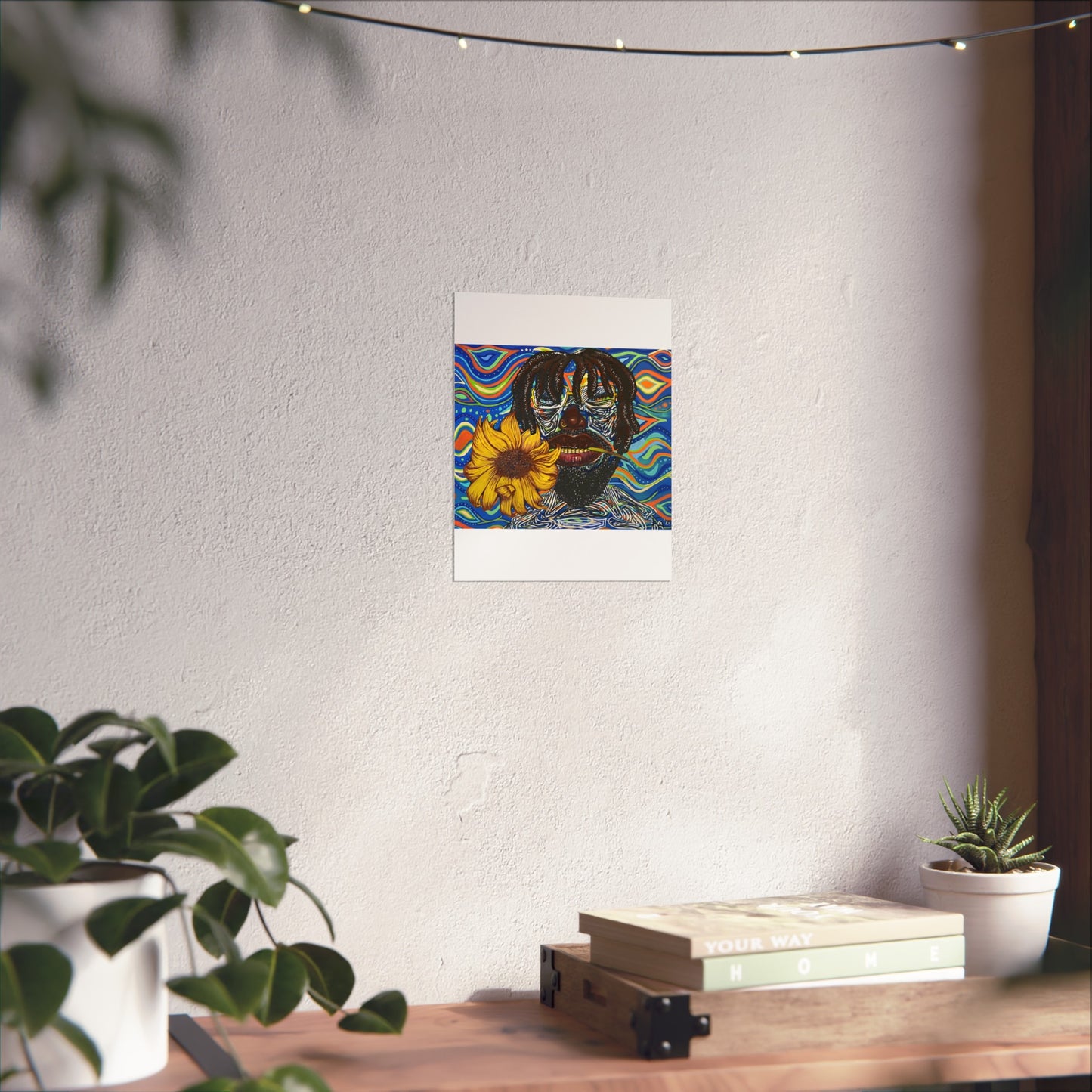 ‘Black boy bloom” Poster print
