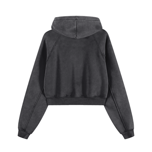 Brand logo Snow Washed Cropped Hoodie