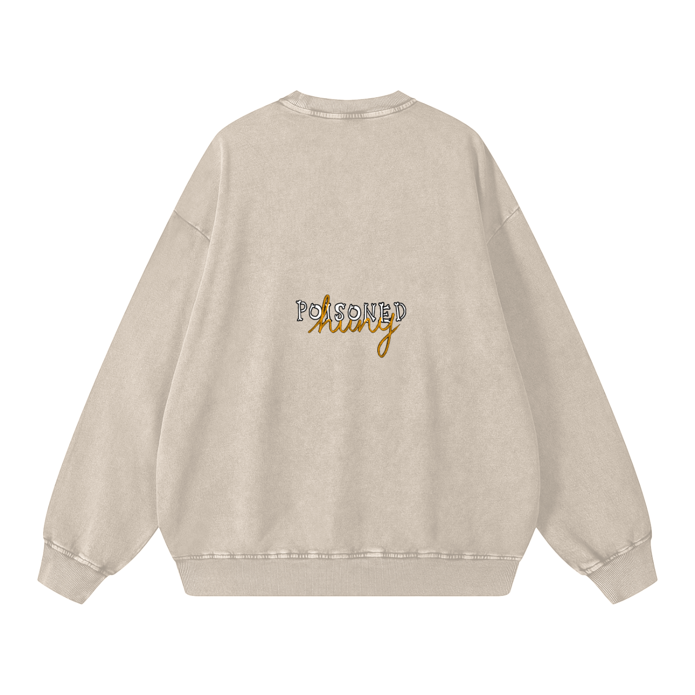He doesn’t even go here Acid Wash Oversize Sweatshirt - 360 GSM