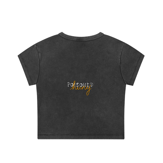 Cry baby Snow Washed Crop Top