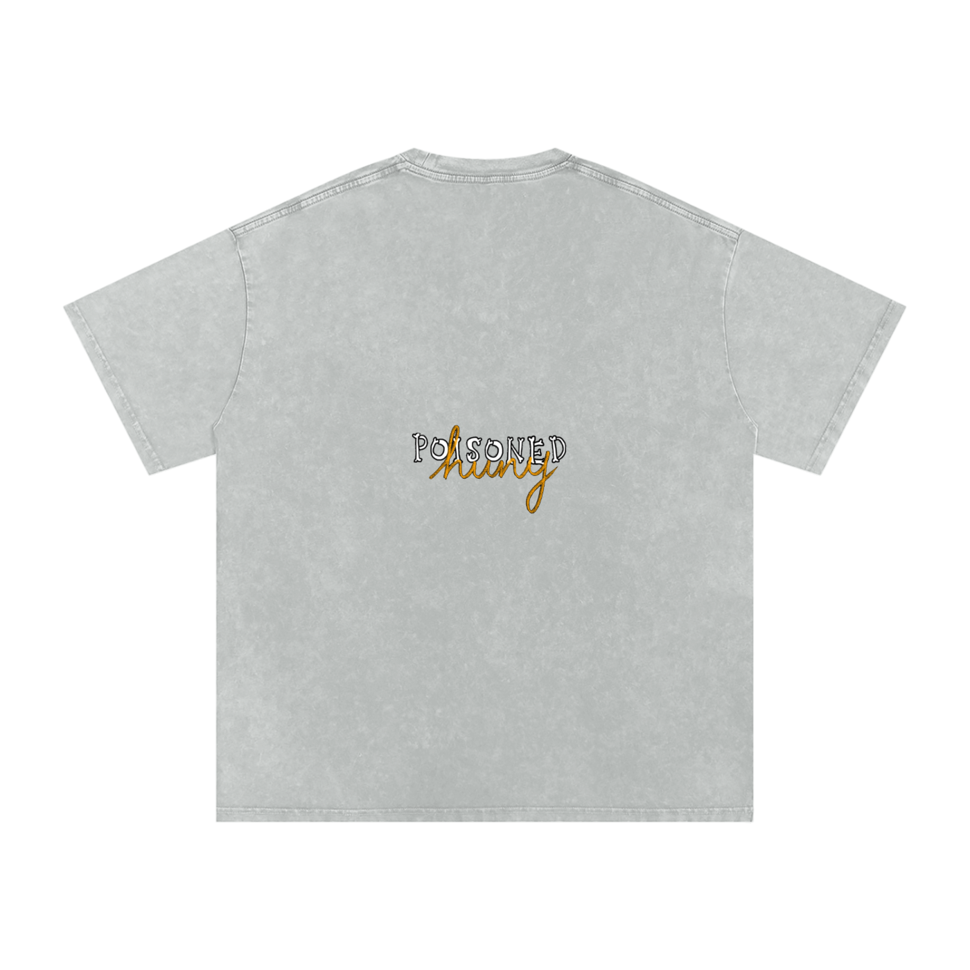 ‘Smile’ Snow Washed Oversized Cotton T-Shirt