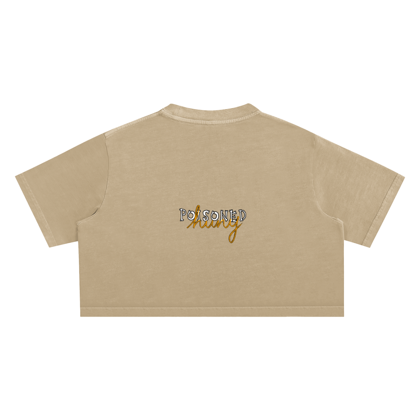 “Sticky love” Snow Washed Crop Top