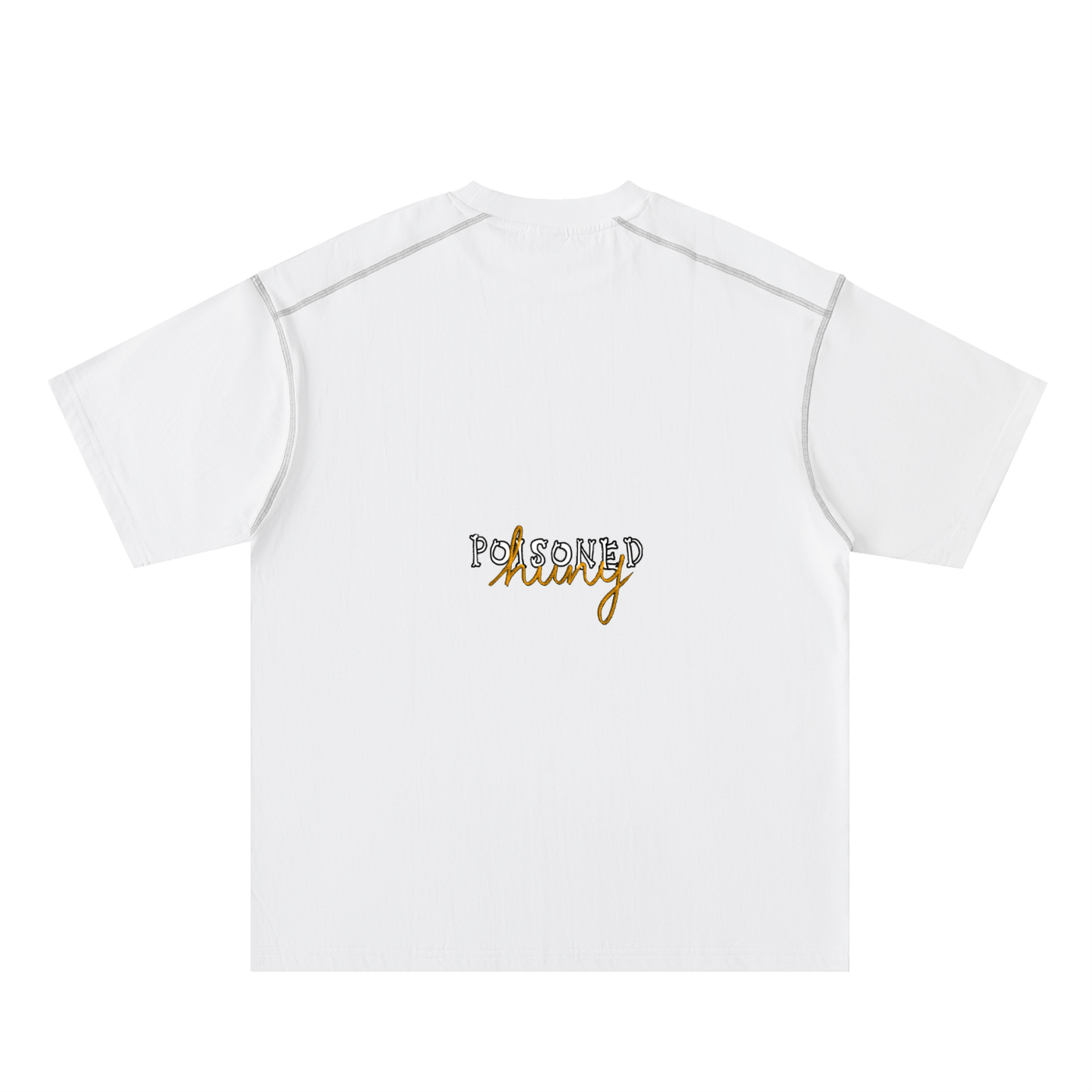 ‘It’s not clocking to you?’ Oversized Contrast-Stitched Cotton Tee