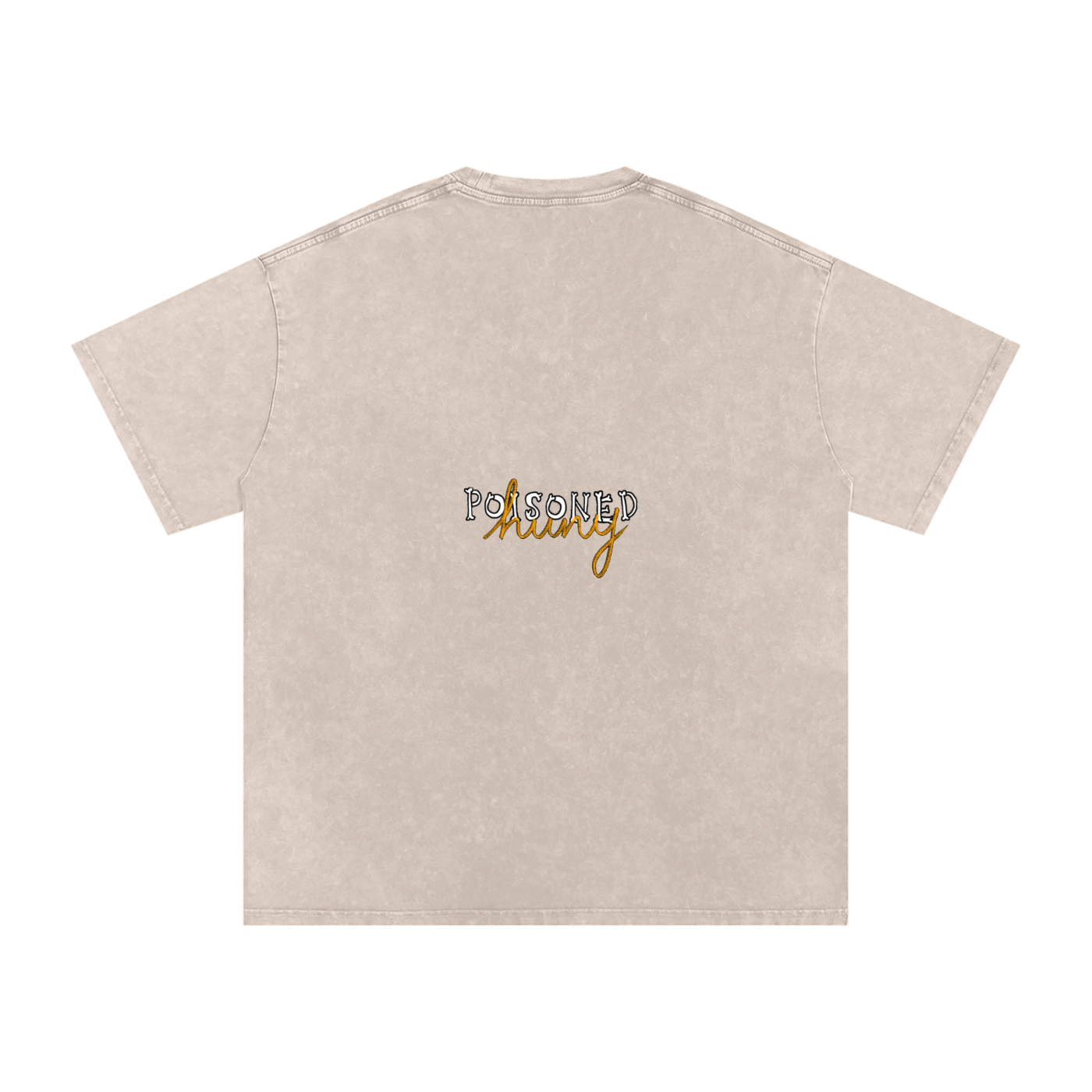 ‘Smile’ Snow Washed Oversized Cotton T-Shirt