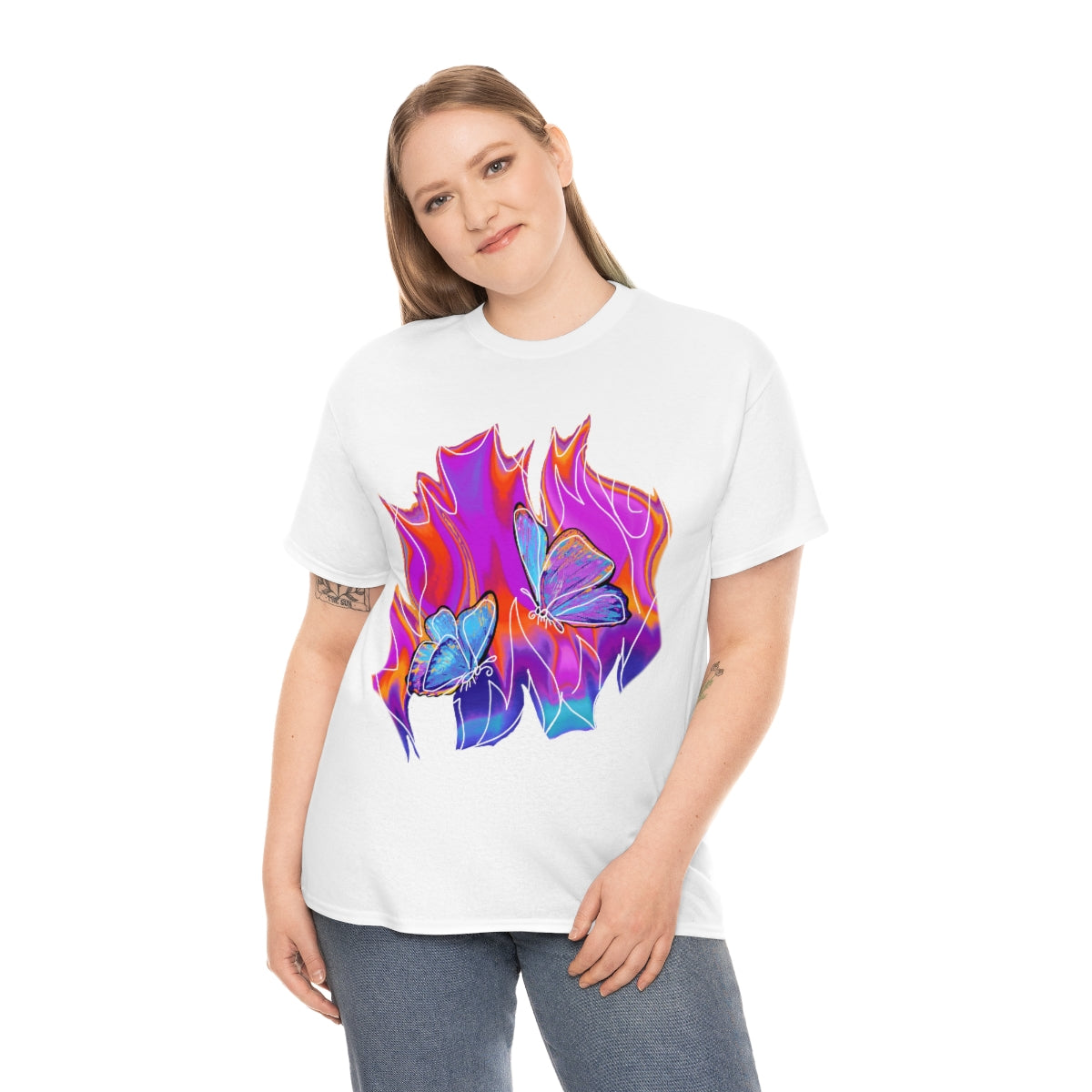 Twin flames Unisex Heavy Cotton Tee