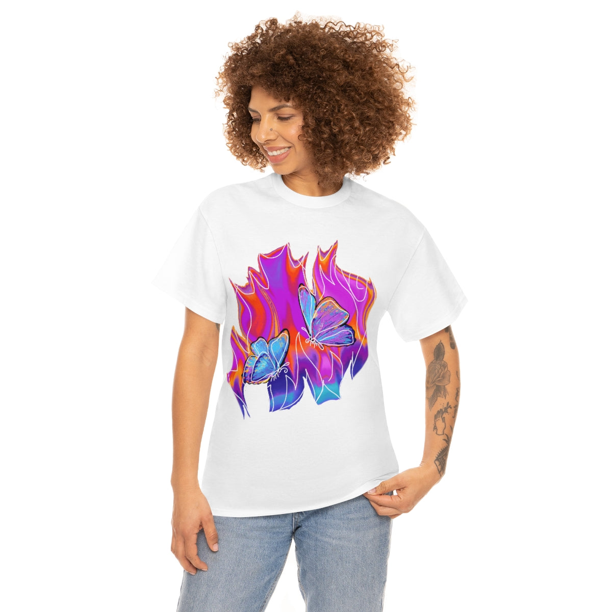 Twin flames Unisex Heavy Cotton Tee