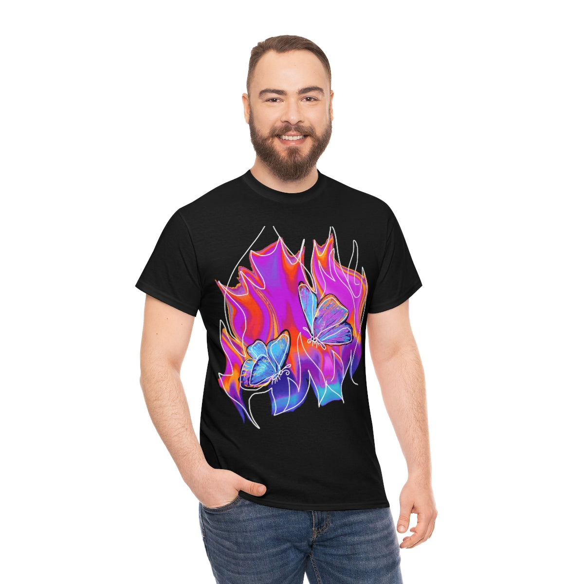 Twin flames Unisex Heavy Cotton Tee