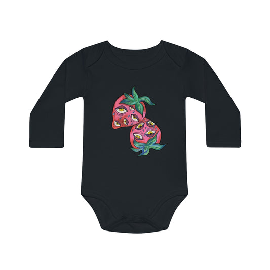 Berry Vision Baby Long-Sleeve Organic Bodysuit