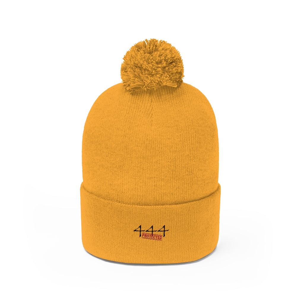 Protected Pom Pom Beanie