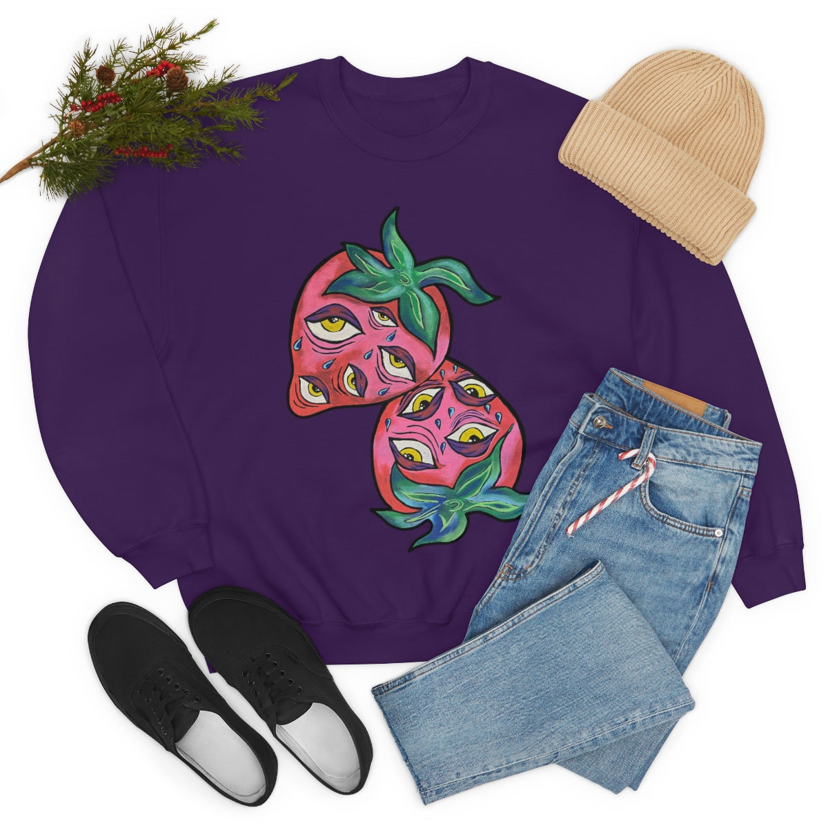 Berry vision Unisex Heavy Blend™ Crewneck Sweatshirt