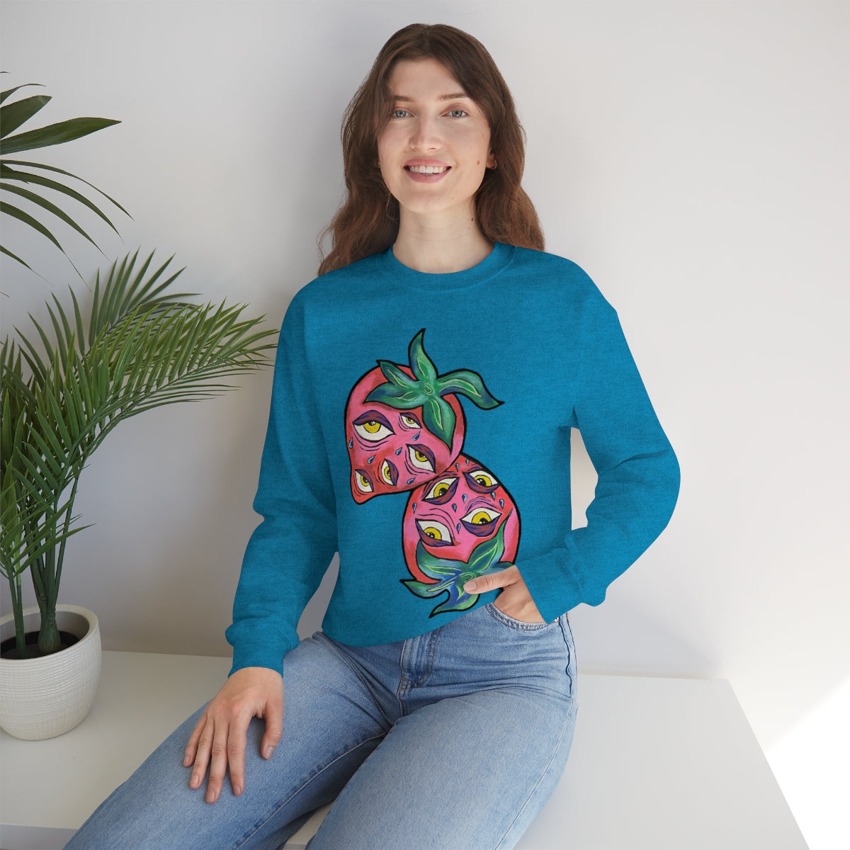 Berry vision Unisex Heavy Blend™ Crewneck Sweatshirt