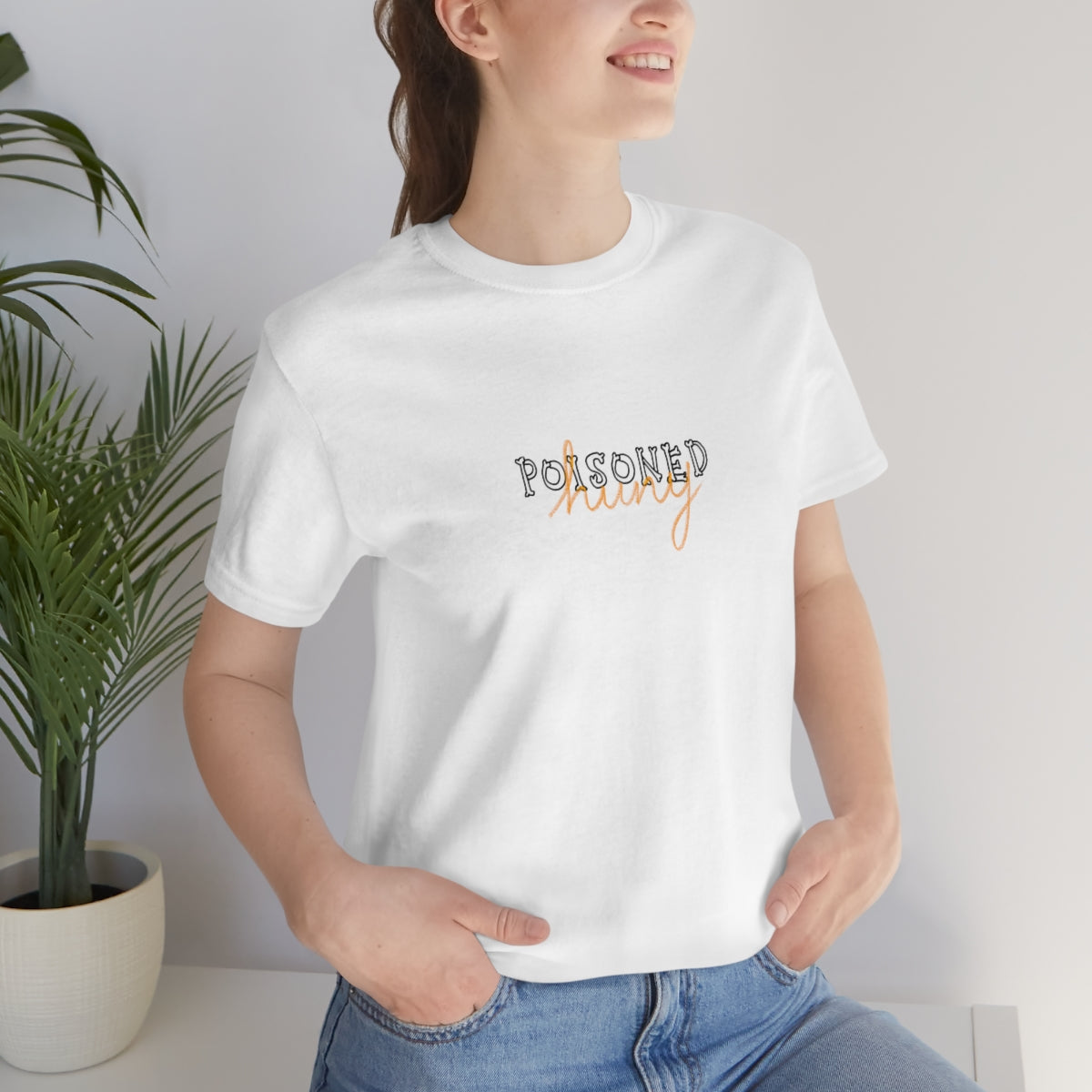 Poisoned huny logo Unisex Jersey Short Sleeve Tee