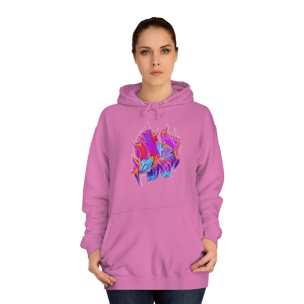 Twin flames Unisex College Hoodie