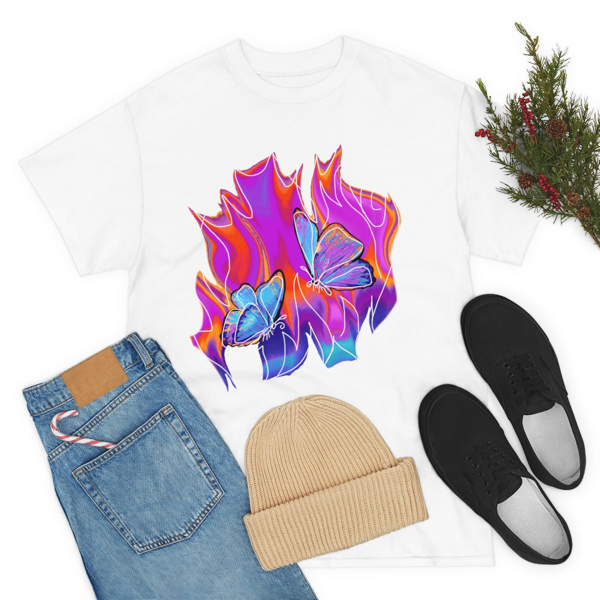 Twin flames Unisex Heavy Cotton Tee