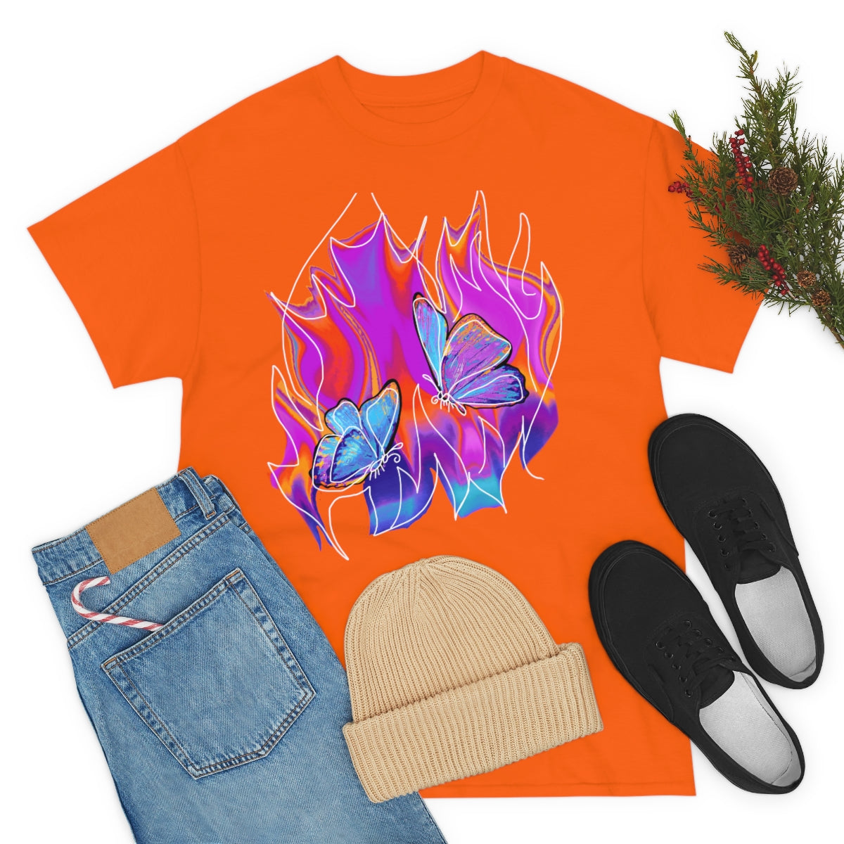 Twin flames Unisex Heavy Cotton Tee