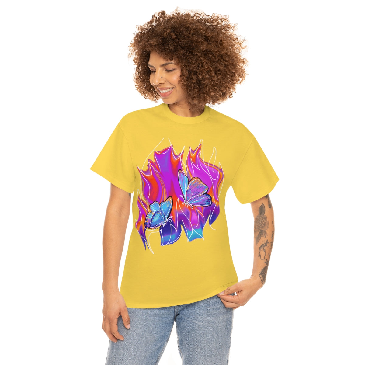 Twin flames Unisex Heavy Cotton Tee