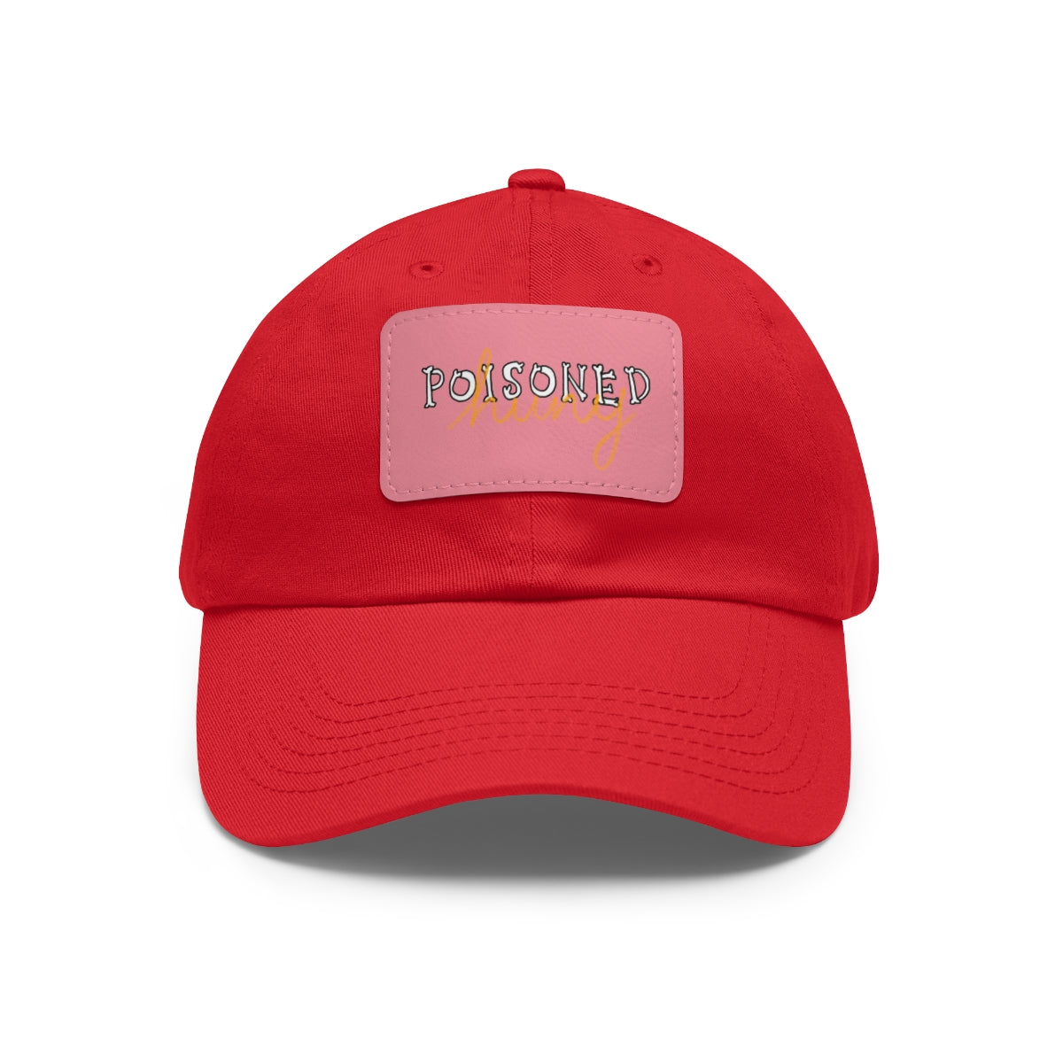 Poisoned huny logo Dad Hat with Leather Patch