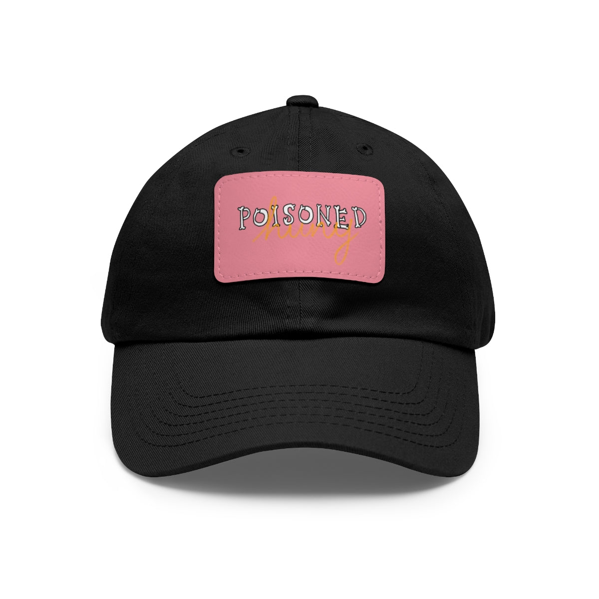 Poisoned huny logo Dad Hat with Leather Patch