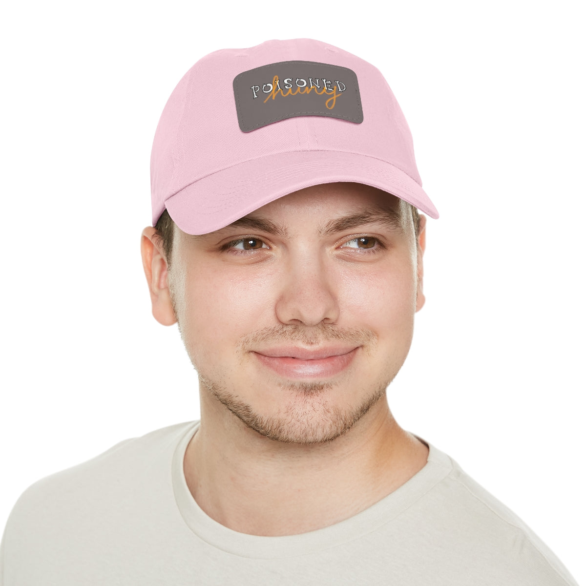 Poisoned huny logo Dad Hat with Leather Patch