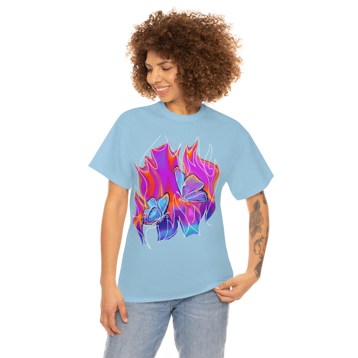 Twin flames Unisex Heavy Cotton Tee