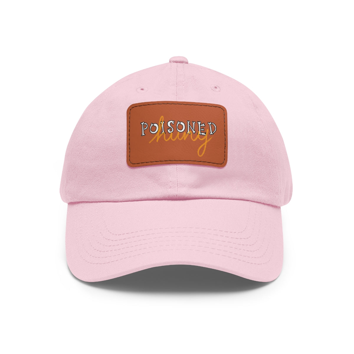 Poisoned huny logo Dad Hat with Leather Patch