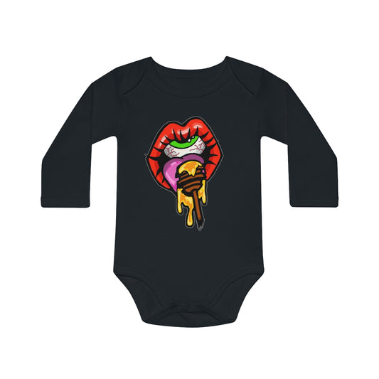 Huny dipper Baby Long-Sleeve Organic Bodysuit