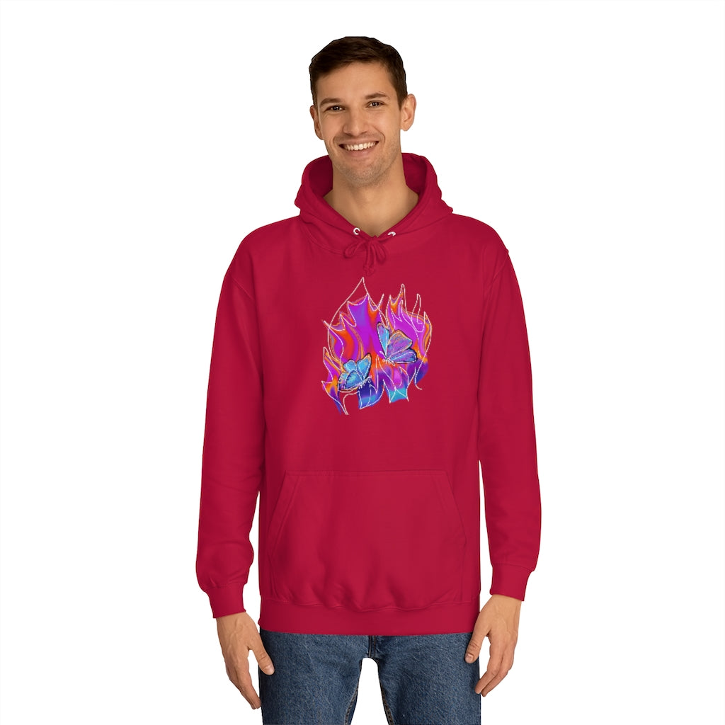 Twin flames Unisex College Hoodie