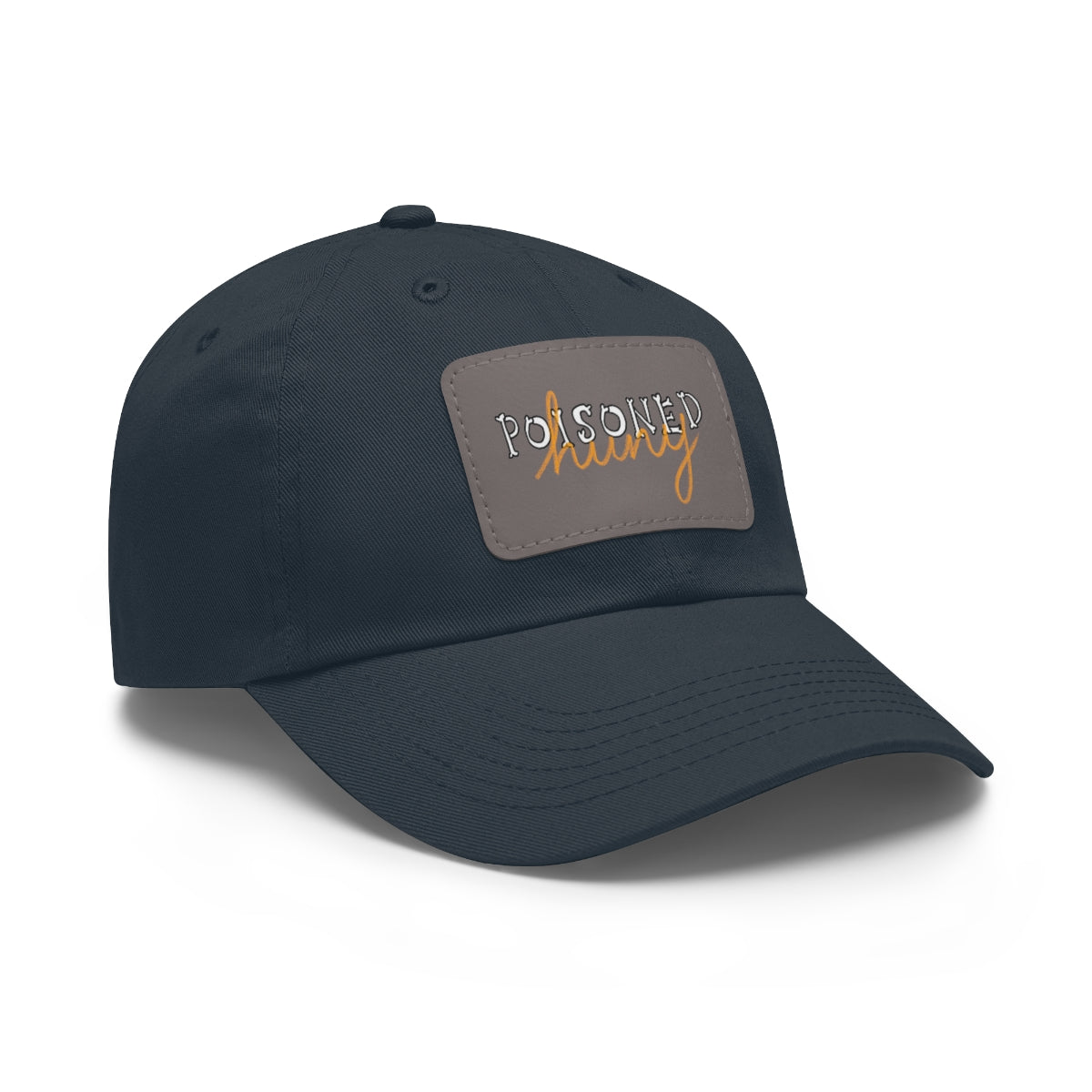 Poisoned huny logo Dad Hat with Leather Patch