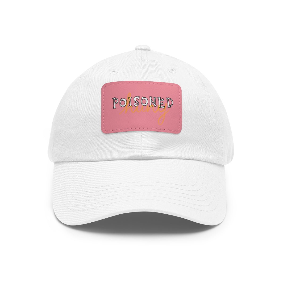 Poisoned huny logo Dad Hat with Leather Patch