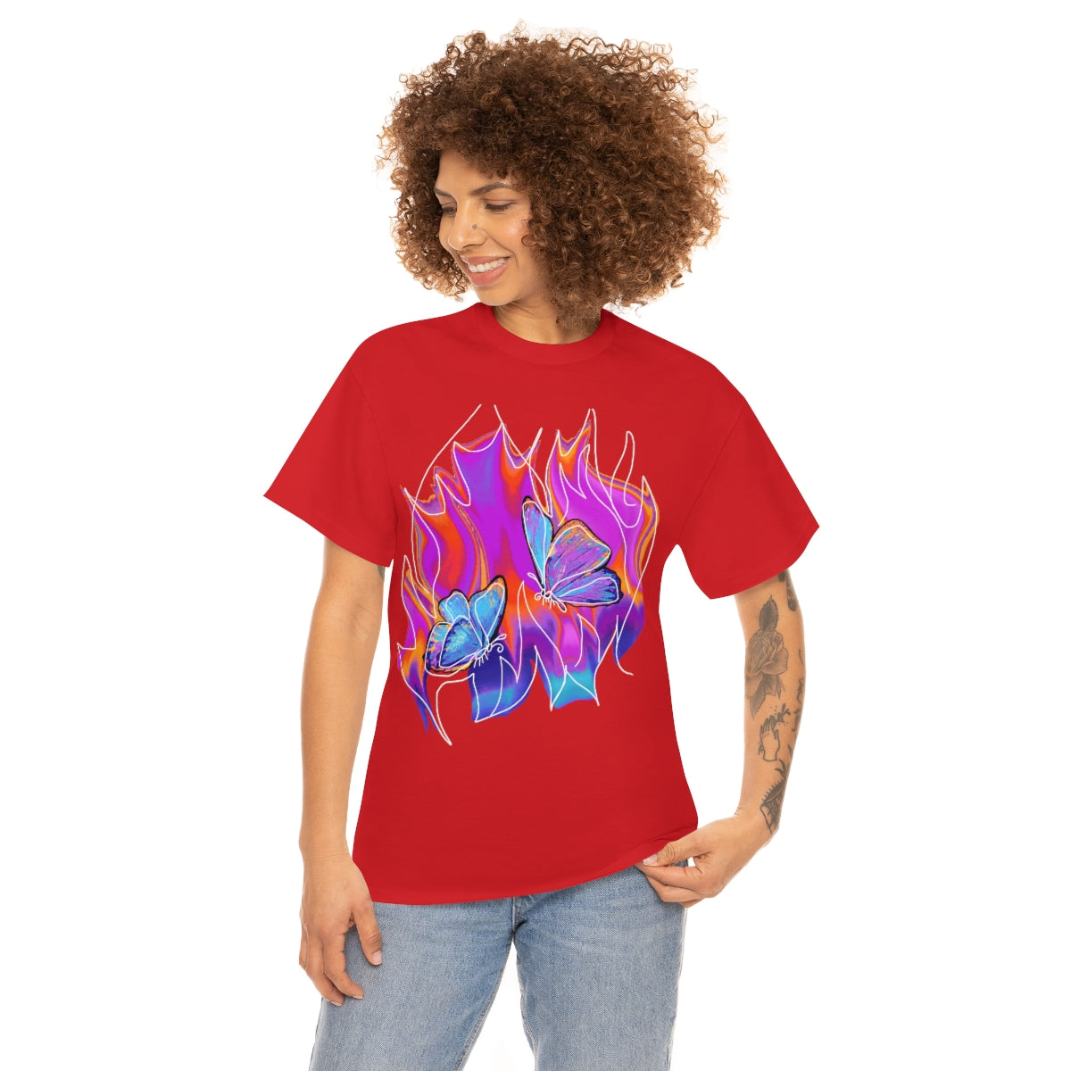 Twin flames Unisex Heavy Cotton Tee