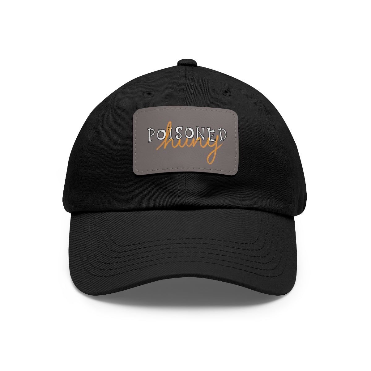 Poisoned huny logo Dad Hat with Leather Patch