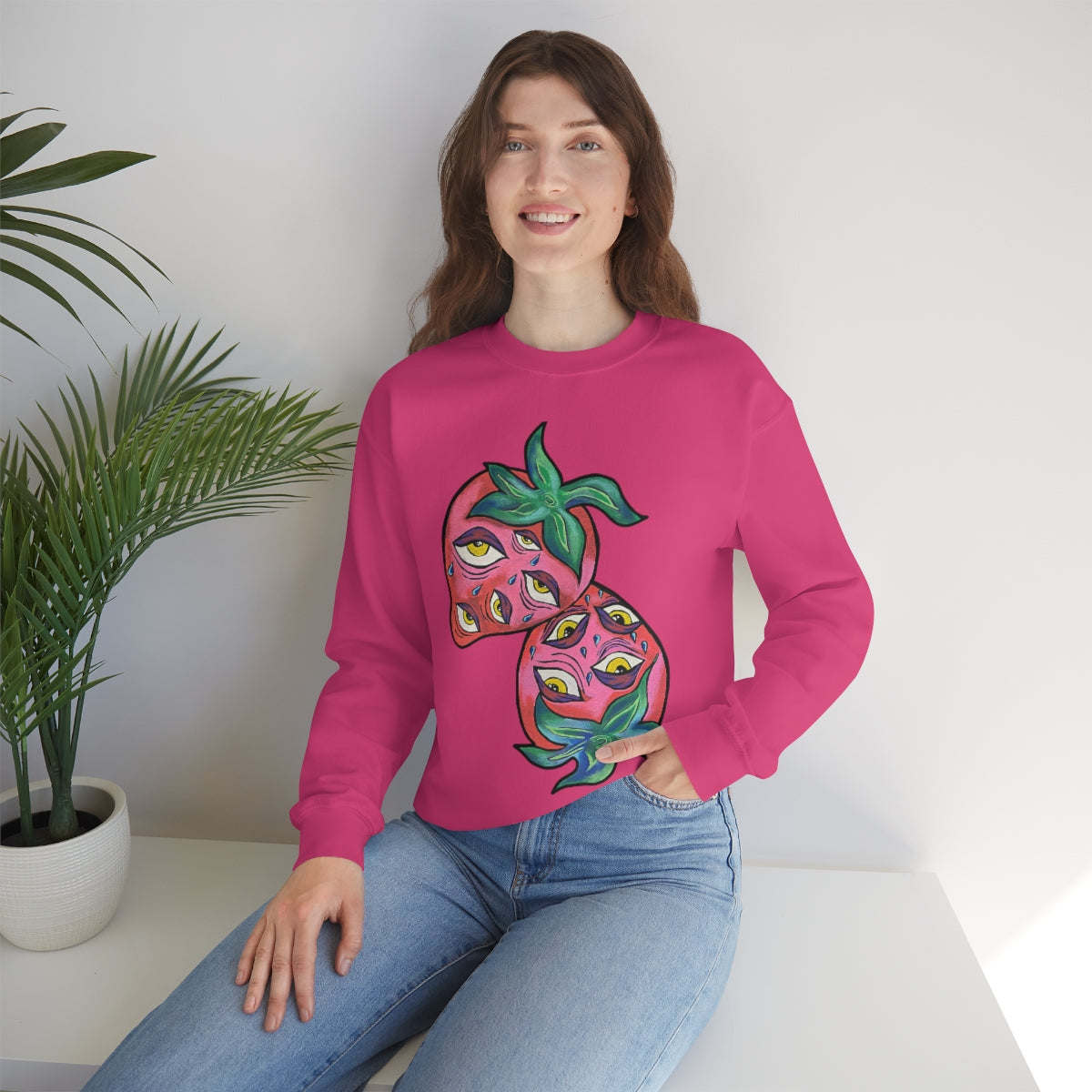 Berry vision Unisex Heavy Blend™ Crewneck Sweatshirt