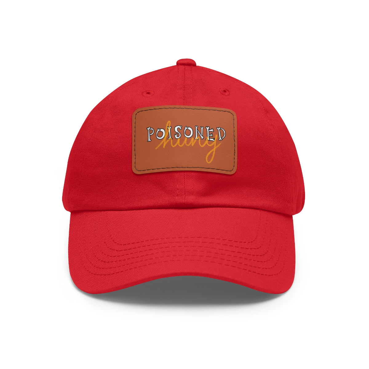 Poisoned huny logo Dad Hat with Leather Patch