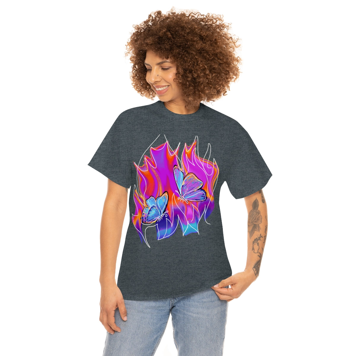 Twin flames Unisex Heavy Cotton Tee