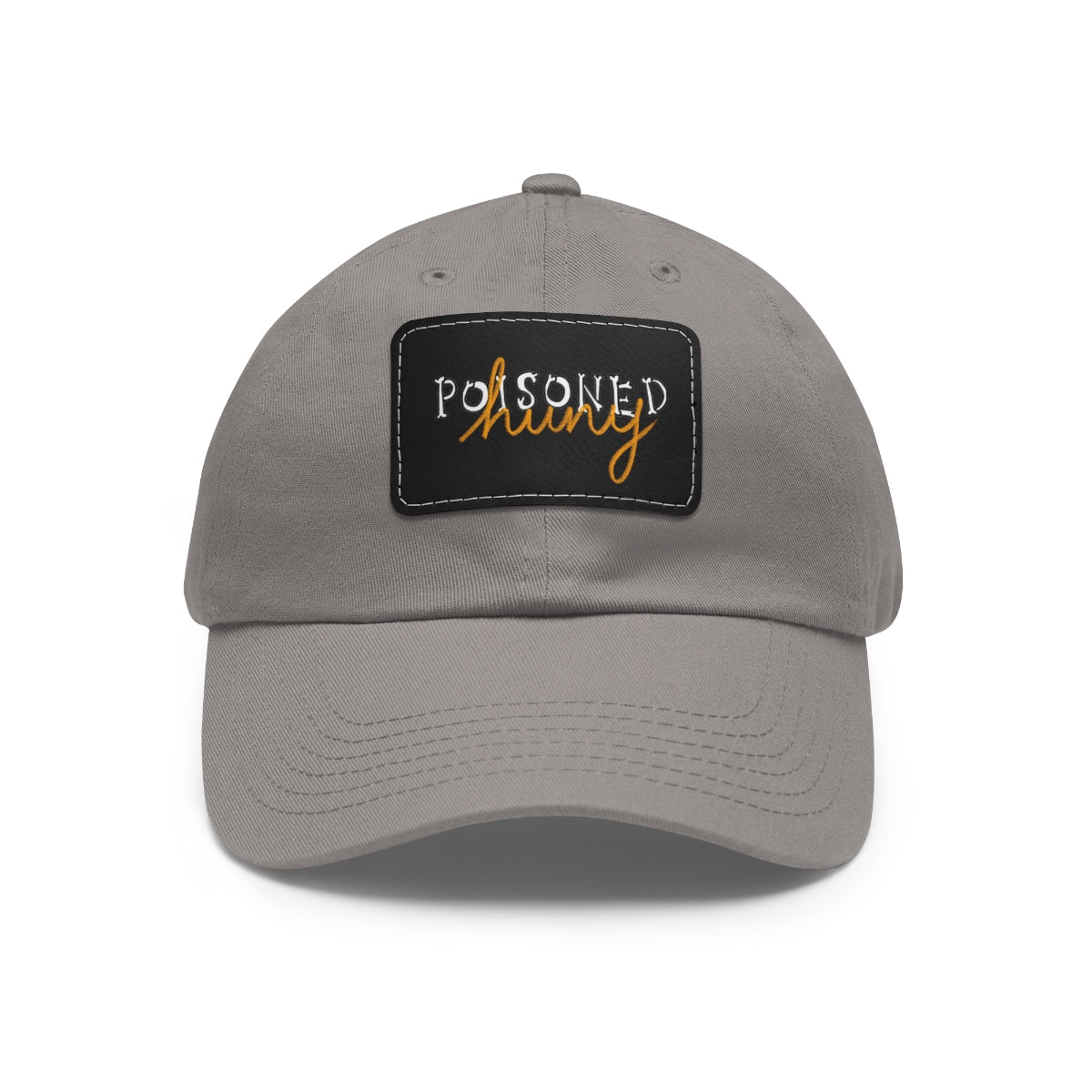 Poisoned huny logo Dad Hat with Leather Patch