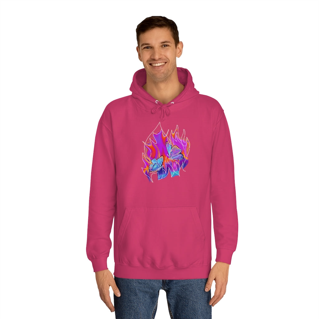 Twin flames Unisex College Hoodie