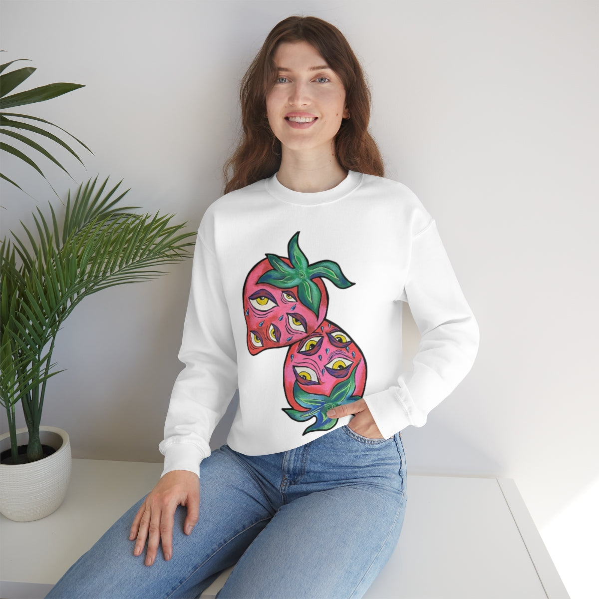 Berry vision Unisex Heavy Blend™ Crewneck Sweatshirt