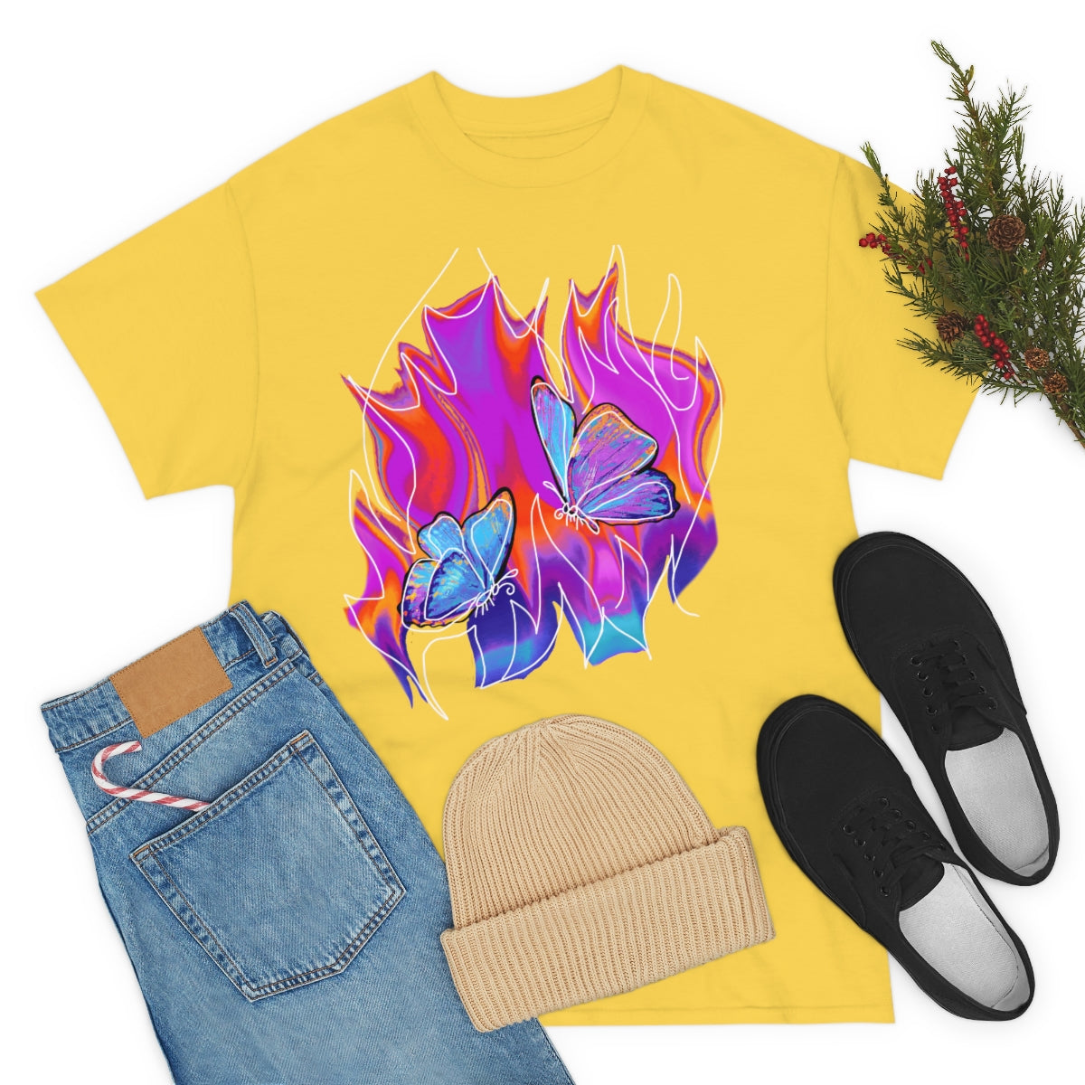 Twin flames Unisex Heavy Cotton Tee