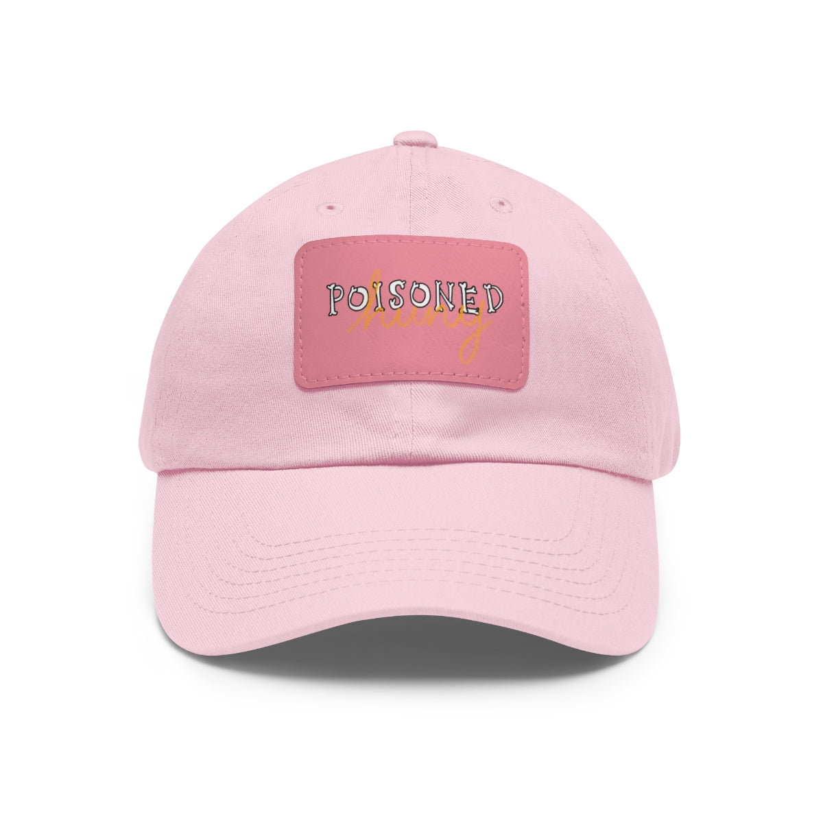 Poisoned huny logo Dad Hat with Leather Patch