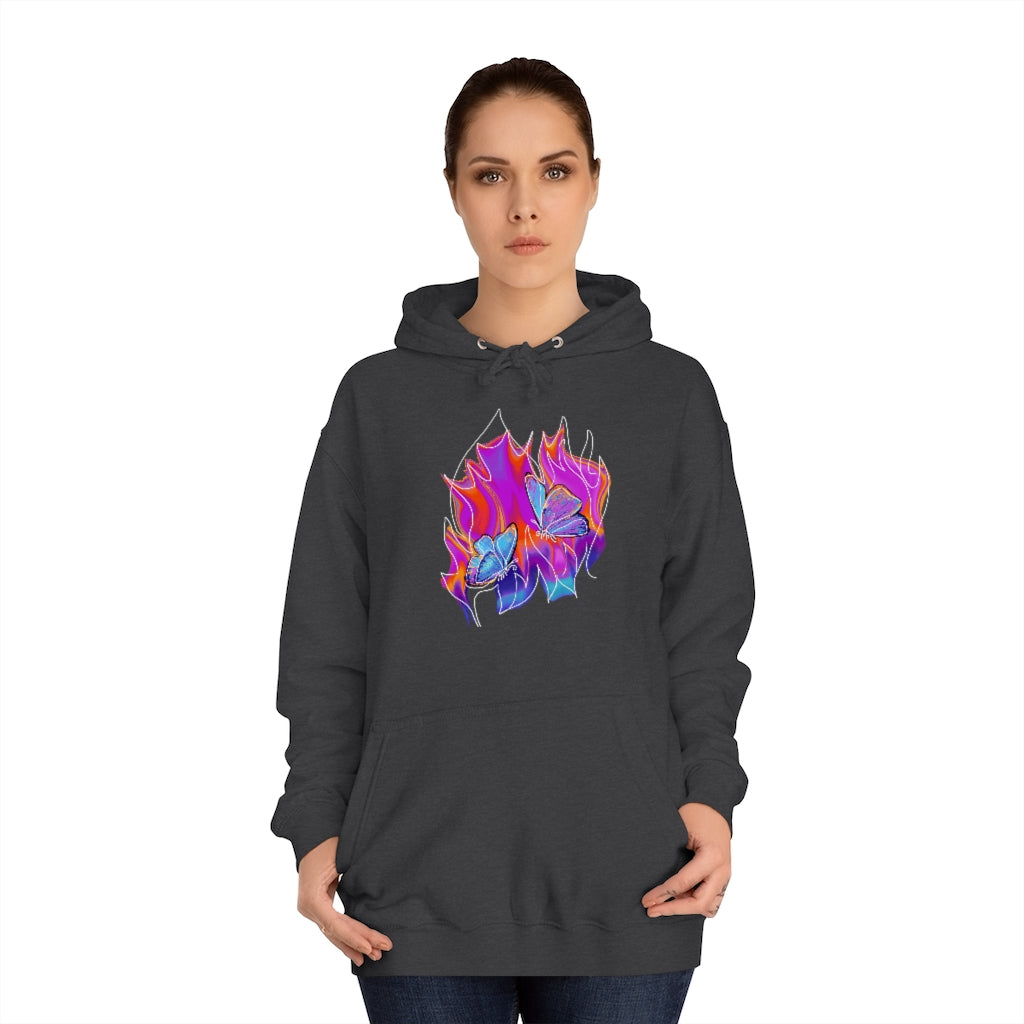 Twin flames Unisex College Hoodie