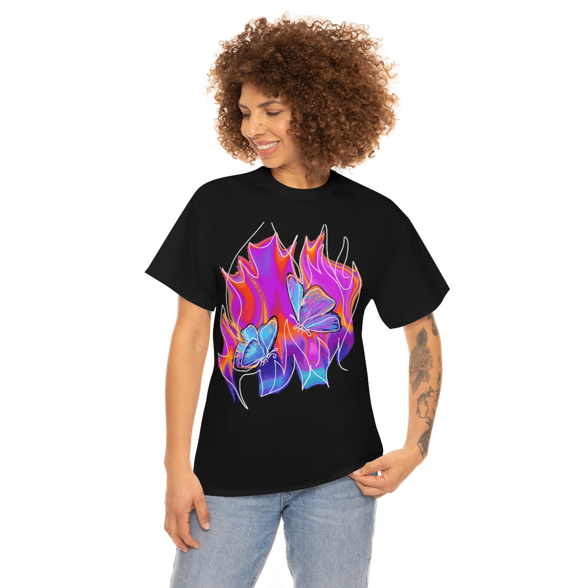 Twin flames Unisex Heavy Cotton Tee