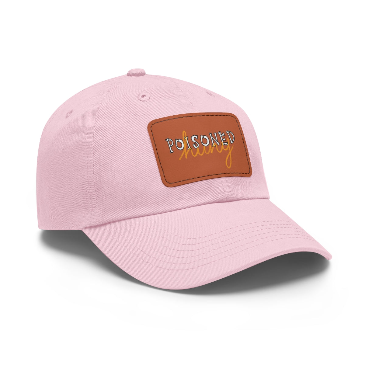 Poisoned huny logo Dad Hat with Leather Patch