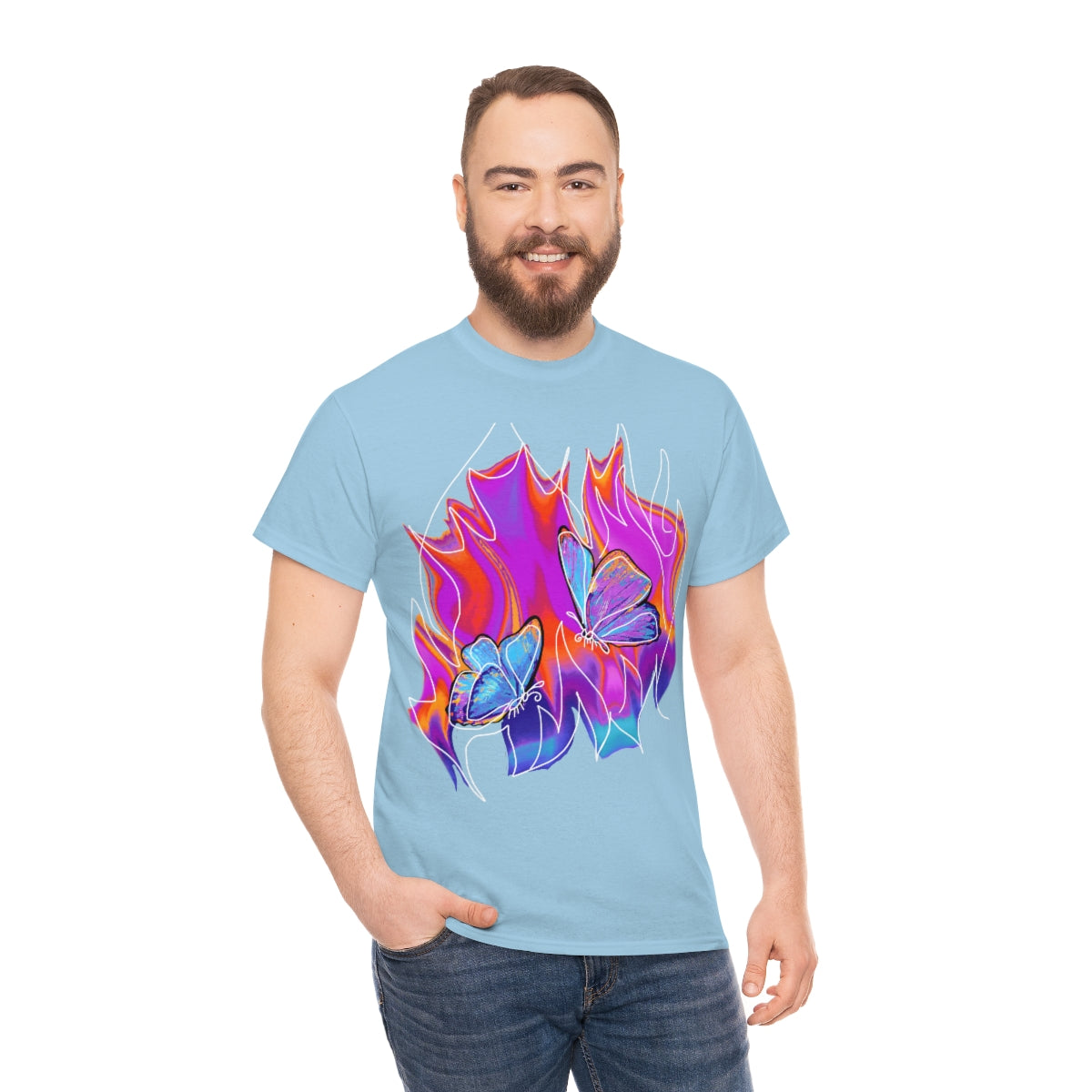 Twin flames Unisex Heavy Cotton Tee